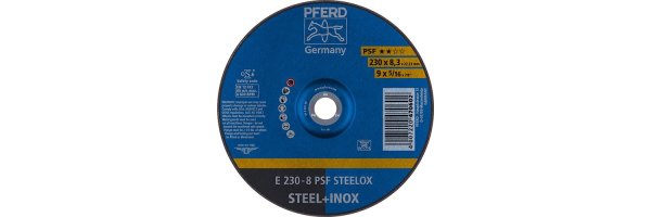 Schruppscheibe PSF STEELOX für Stahl und Edelstahl
