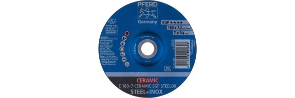 Schruppscheibe CERAMIC SGP STEELOX für Stahl und Edelstahl