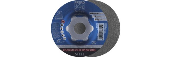 Schleifscheibe CC-GRIND-SOLID SG STEEL für Stahl