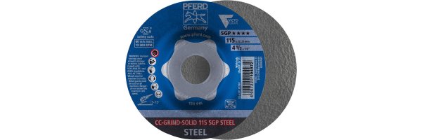 Schleifscheibe CC-GRIND-SOLID SGP STEEL für Stahl