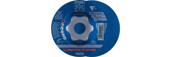 Schleifscheibe CC-GRIND-SOLID SGP INOX für Edelstahl