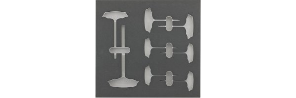Werkzeugmodul Schraubendreher mit Quergriff für 6-kant, leer