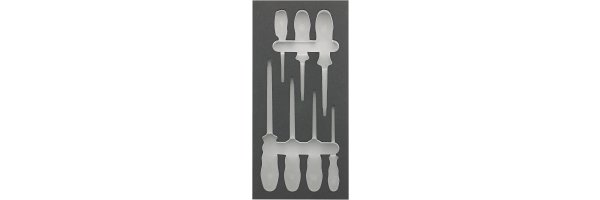 Werkzeugmodul VDE-Schraubendreher für Schlitz und Kreuzschlitz PH, leer