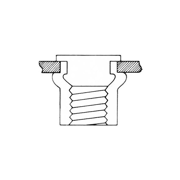 Blindnietmutter a 50Stk. M4x10,5mm FORTIS