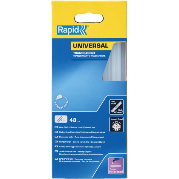 Klebesticks universal transparent Ø 12 x 190 mm48 Stk. Karton Rapid