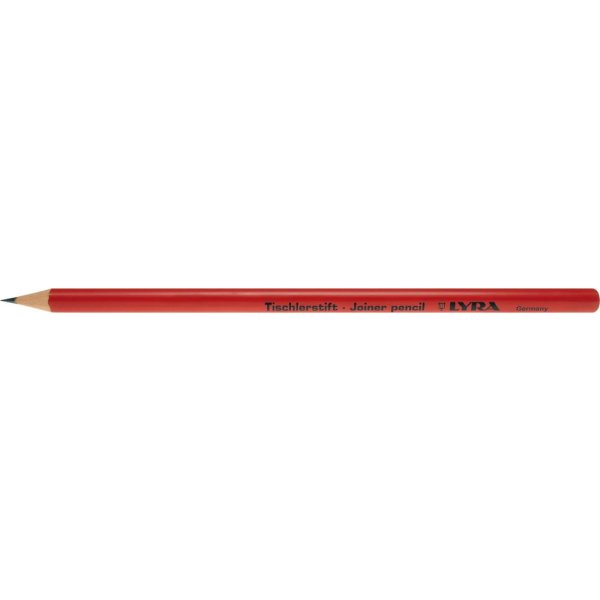 Tischlerbleistift 91T rund rot 17,5cm Lyra