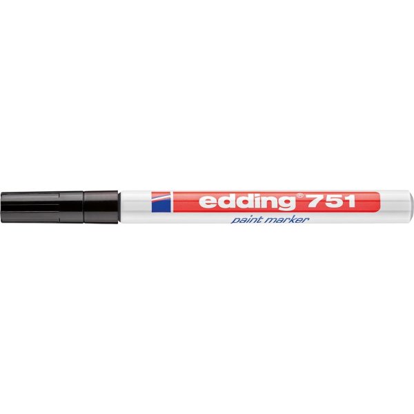 Lackmarker Nr. 751 schwarz Edding