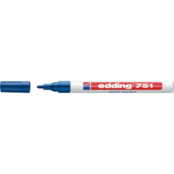 Lackmarker Nr. 751 blau edding