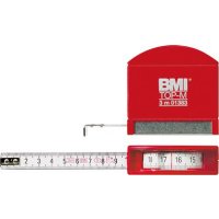 Taschenbandmaß 406 TOP M 3mx13mm weiß Sichtfensterund Edelstahlsohle BMI