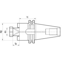 Aufsteckfräserdorn DIN69871AD SK40 16x35 FORTIS