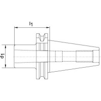 Einsatzhülse DIN69871A Form A SK40/MK1 FORTIS