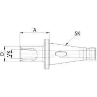 Einsatzhülse DIN2080 Form D SK40/MK1 FORTIS