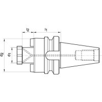 Aufsteckfräserdorn JISB6339AD A100 BT50- 27mm FORTIS