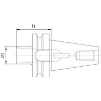 Einsatzhülse JISB6339AD Form D BT40/MK1 FORTIS