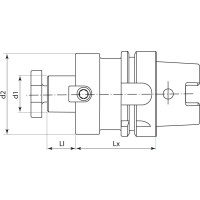 Aufsteckfräserdorn DIN69893A HSK-A63 16x100mm FORTIS