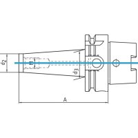 Auf.f.Einschr.fr.D69893A HSK-A100 M12x150mm Fortis