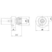 Bohrstangenhalter VDI E4 30xER16 FORTIS