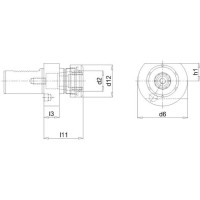 Bohrstangenhalter VDI E4 30xER25 FORTIS