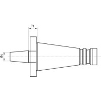 Bohrfutteraufnahme DIN2080 SK40-B16 FORTIS