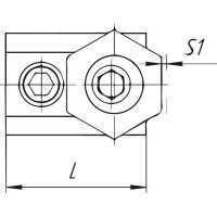 Spannklemme Exzenter Maschinentisch T-Nut 22 MITEE-BITE...