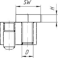 Spannklemme Exzenter Maschinentisch T-Nut 22 MITEE-BITE MITEE BITE