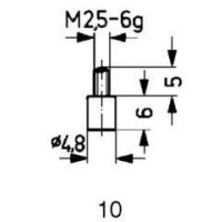 Messeinsatz HM Typ 10/ 4,8mm KÄFER