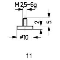 Messeinsatz HM Typ 11/10,0mm KÄFER