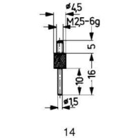 Messeinsatz HM Typ 14/ 1,5mm KÄFER