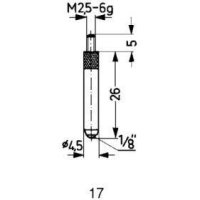 Messeinsatz HM Typ 17/26,0mm KÄFER