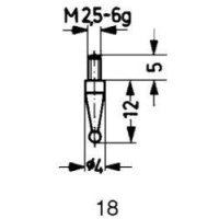 Messeinsatz HM Kugel Typ 18/ 1,0mm KÄFER