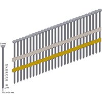 Rundkopfnägel, 3000 Stk. RK31/65BK Prebena