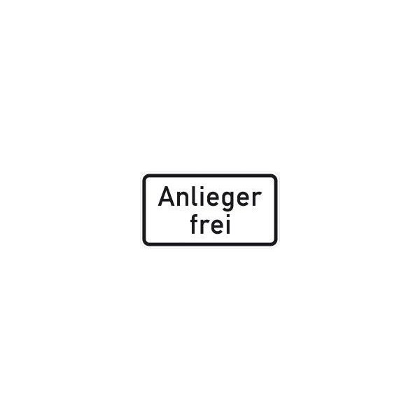 ZZ.1020-30, 231x420mm Anlieger frei RAL-Gütezeichen Folie RA2