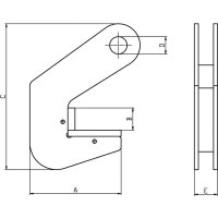 Rohrhebeklemme PPC-1,5 Tragfähigkeit 1500 kg