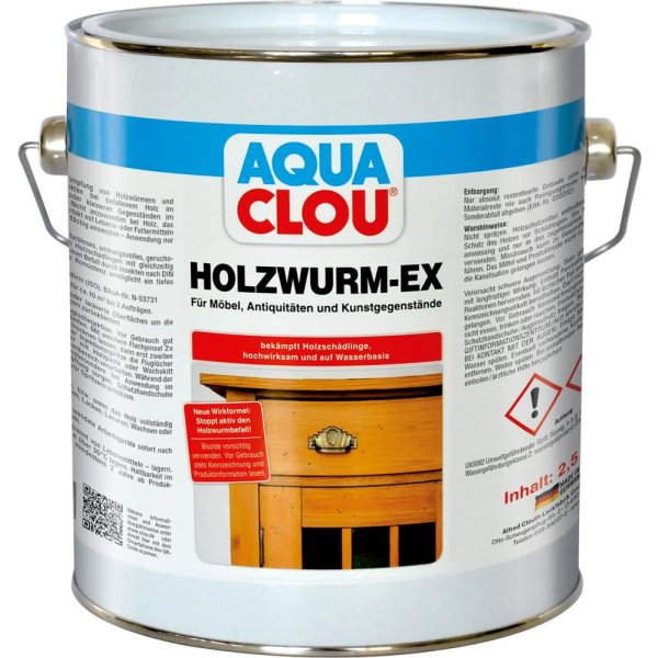 Holzwurm-Ex 2,5l AQUA CLOU