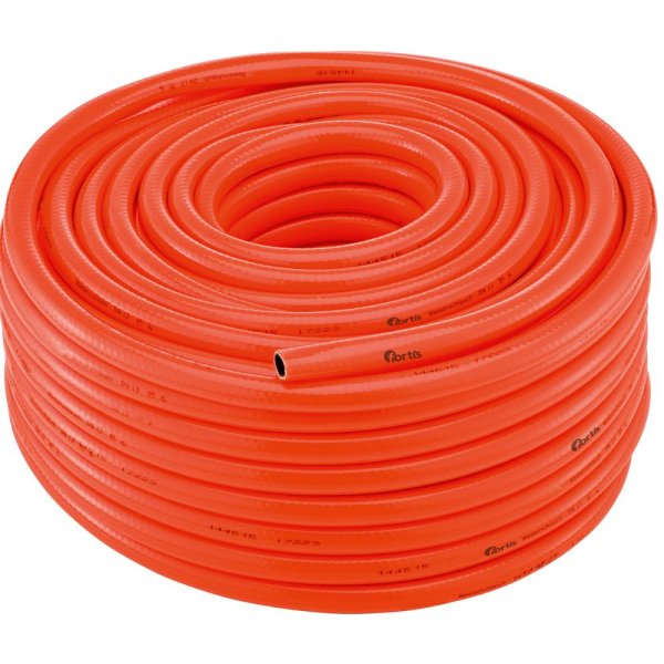 SicherheitswasserschlauchPVC, leuchtorange, 12,5x2,75mm, 50m FORTIS