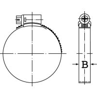 Schlauchschelle DIN3017 W2, 9mm, 12-20mm IDEAL-Schlemper