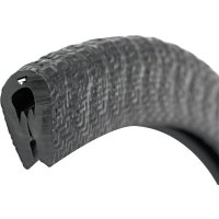 Kantenschutz flexibel rund, schwarz, 6,5x9,5 mm, Klemmbereich 1,0-2,0mm, 10m FORTIS