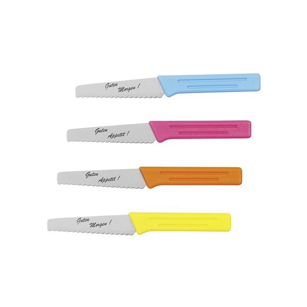 Frühstücksmesser Kunststoffgriff 19,5cm farbig sortiert