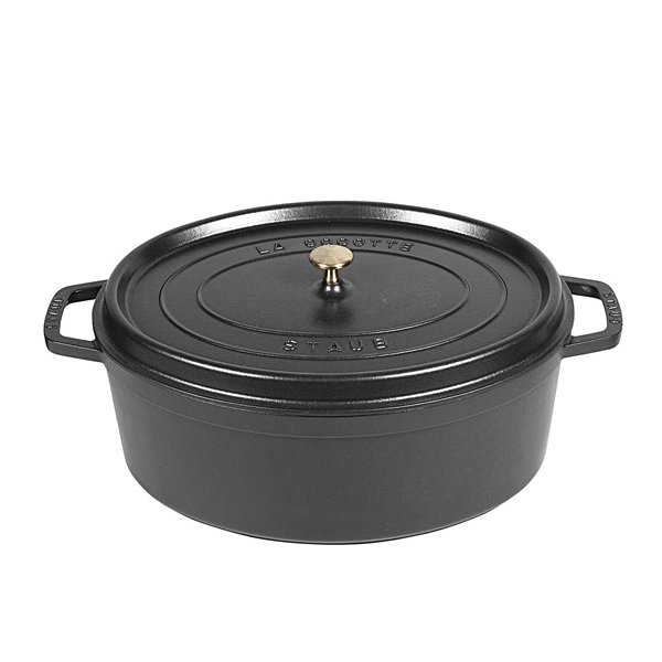 Cocotte Schmortopf oval nClassic Gusseisen 6,7 l 33cm schwarz