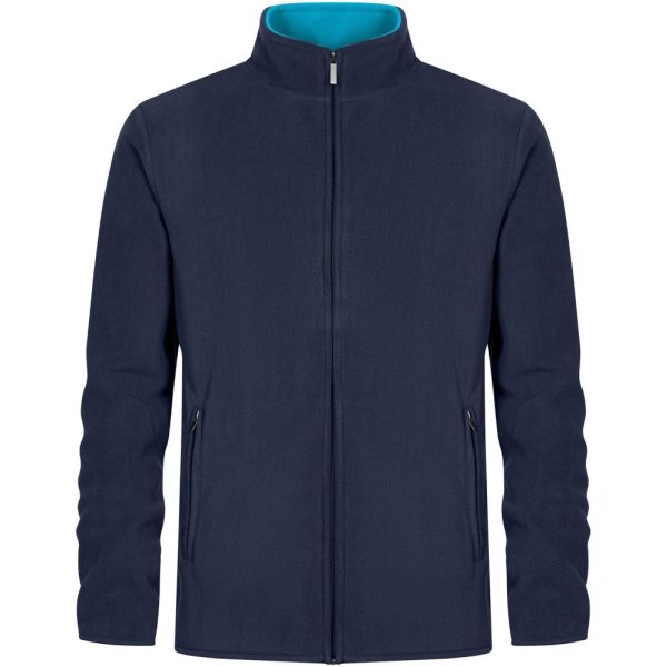 Fleecejacke, navy-aqua, Gr.S