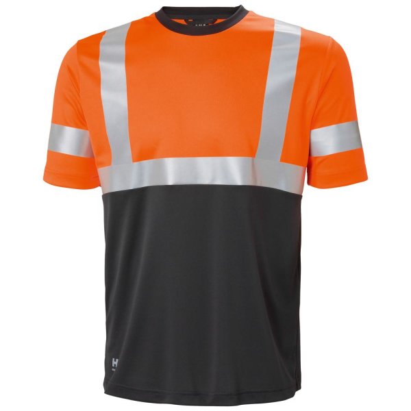 Warn-T-Shirt ADDVIS, orange, Gr.S