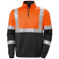 Warn-Sweat-ZIP, orange, Gr.M