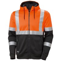 Warn-Hoodie, orange, Gr.S