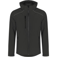 Men`s Softshell Jacket warm, charcoal, Gr.S