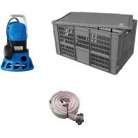 Tauchmotorpumpe Komplett-Set Floody1000 Transportbox +...