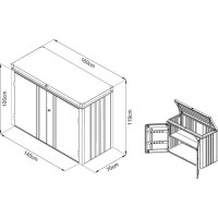 Hochschrank PREMIUM 160x70x119 cm Beschaffungsartikel