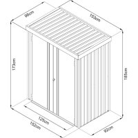 Geräteschrank PREMIUM 153x98x185 cm Beschaffungsartikel