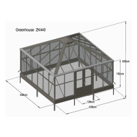 Gartenpavillon Sunroom 438 x 438 x 335 cm...