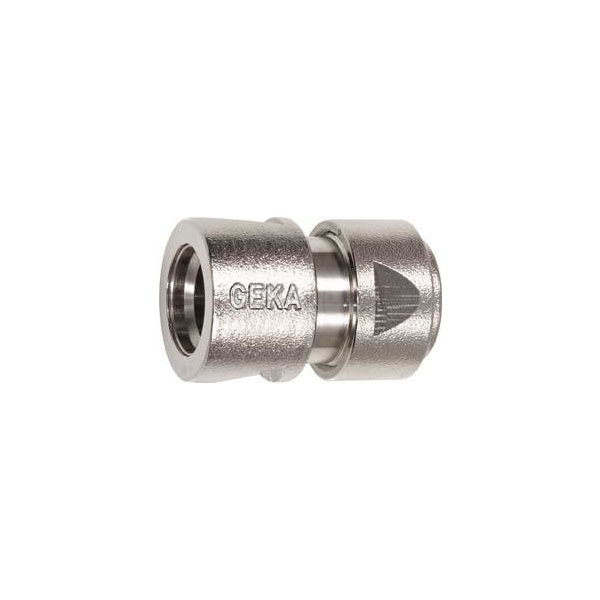 Schlauchstück 1/2" - 13mm MS Ni m. Spannmutter GEKA plus Stecksystem