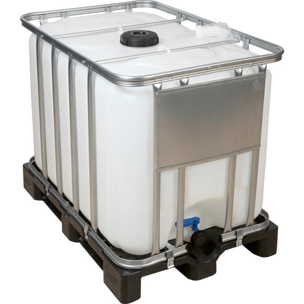 Wassertank IBC Tank ECOLINE 600 l NON UN auf Kunststoff-Palette Beschaffungsartikel